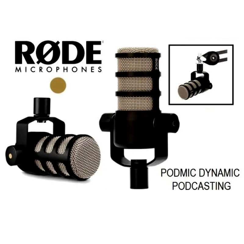 Rode PodMic Cardioid Dynamic XLR Podcast, Broadcast Microphone